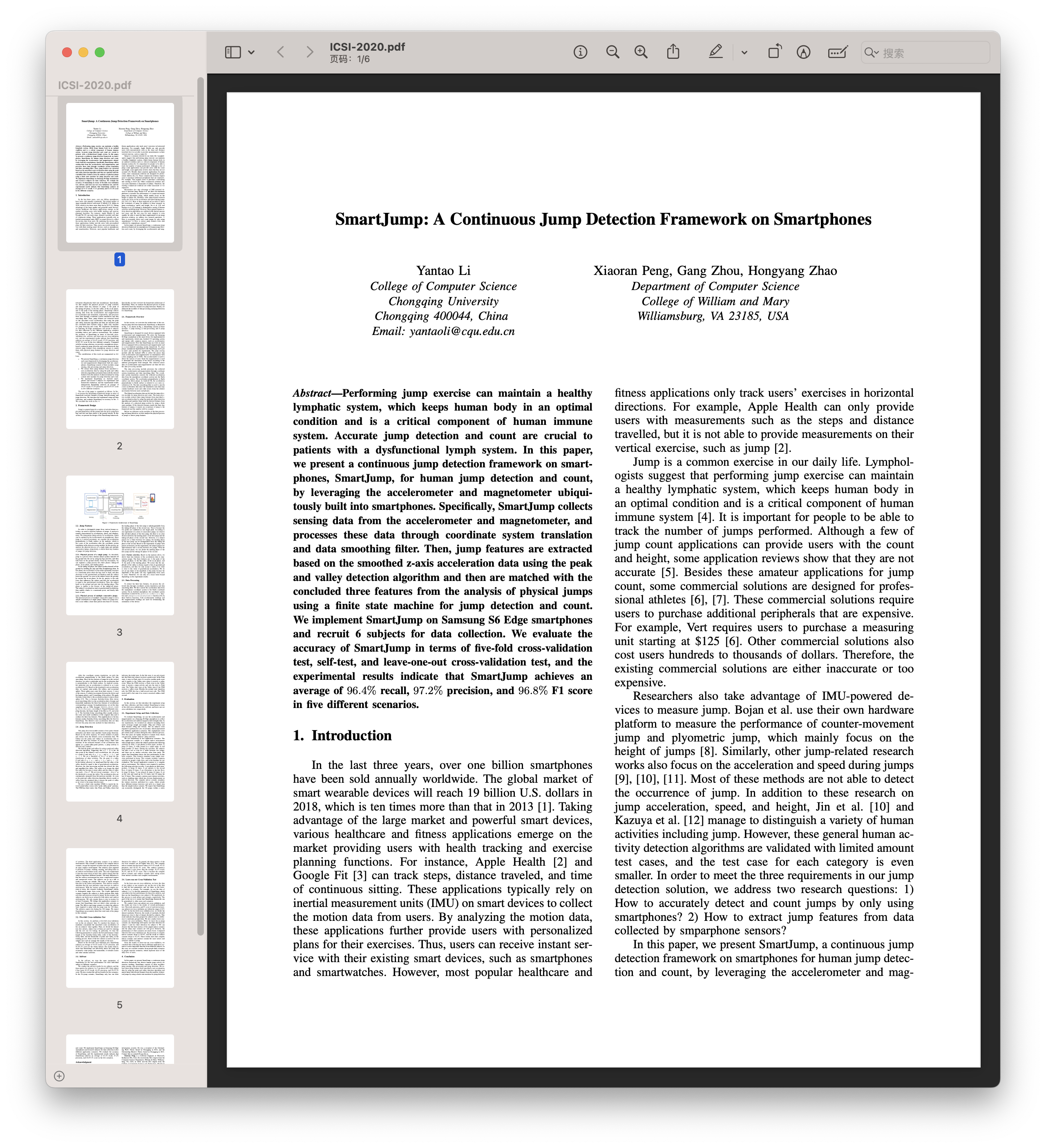 Jump Detection Paper